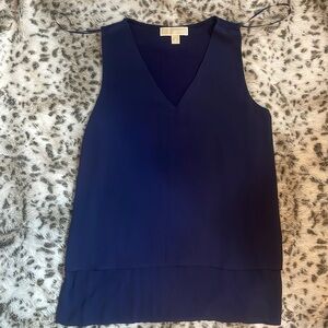 Dark blue, Michael Kors, medium business casual shirt, no rips, rarely used